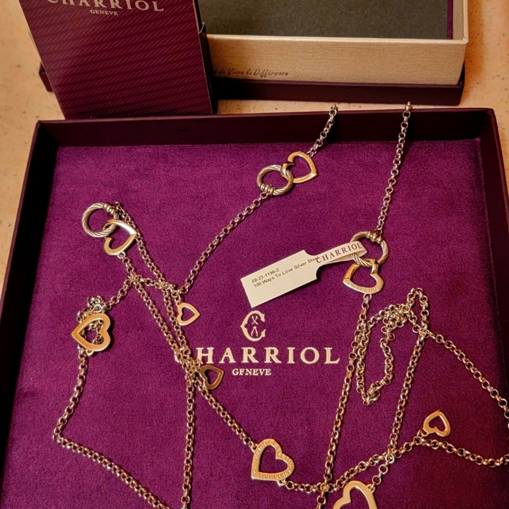 Charriol eternity necklace new with tags 100 Way Love Stainless